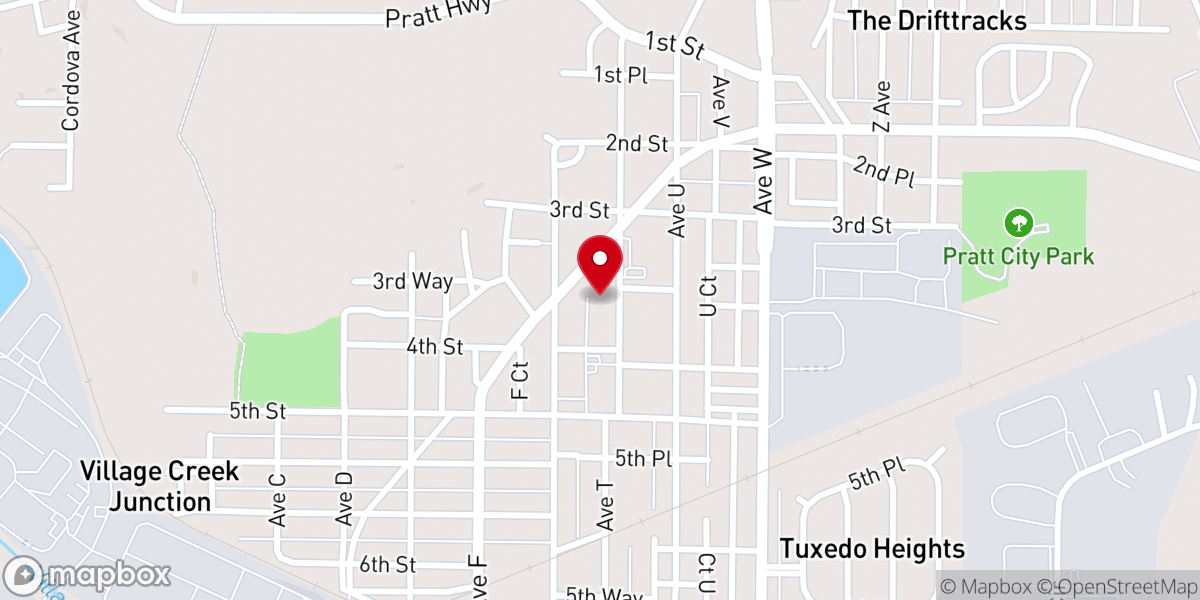 Map showing location of Fourth Street Methodist Church