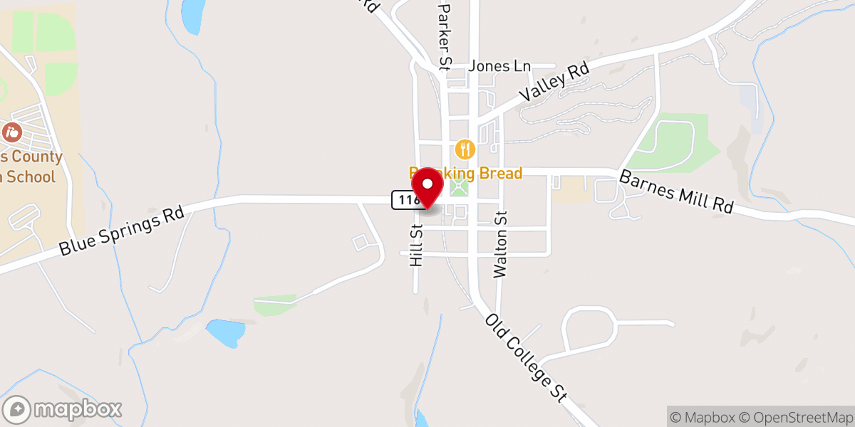 Map showing location of Cornerstone Baptist Church - Hamilton Campus