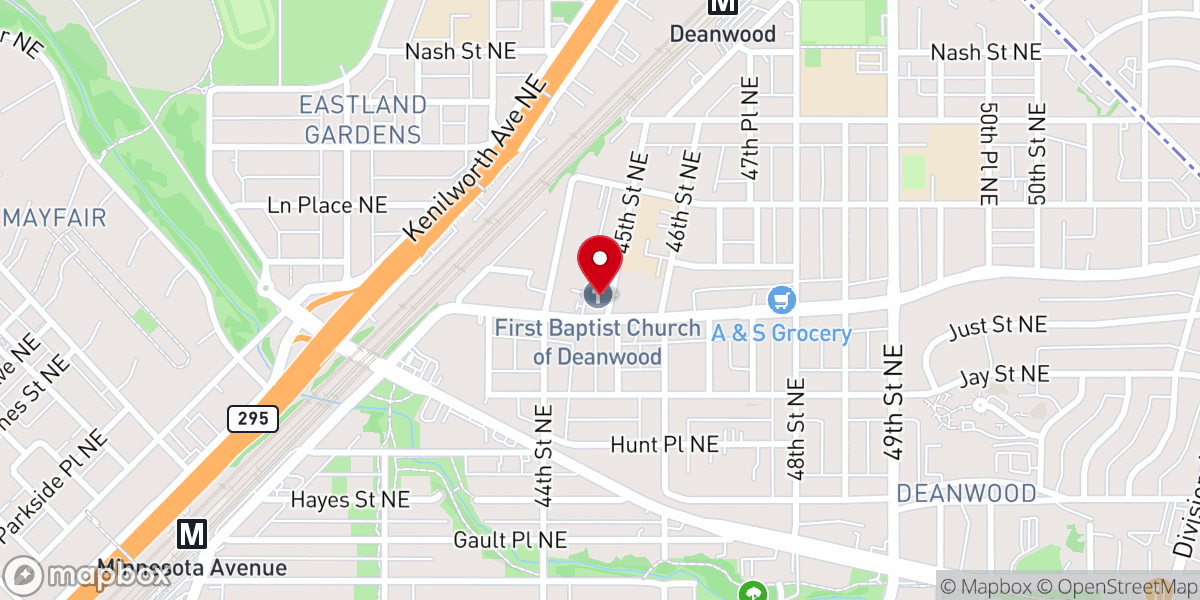 Map showing location of Sheriff Road Seventh Day Adventist Church