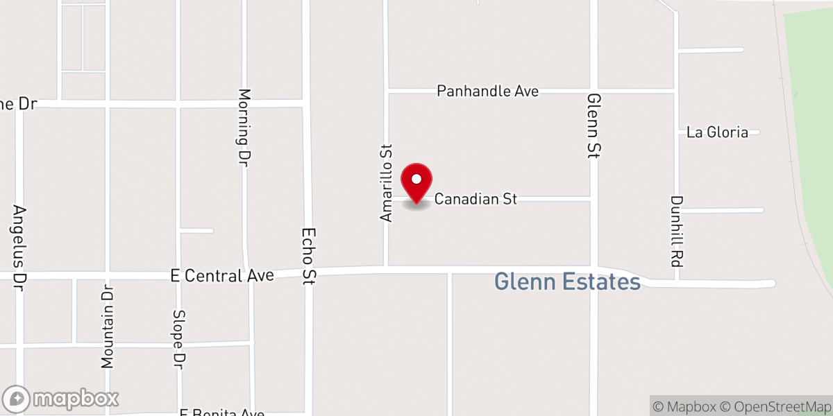 Map showing location of Pleasant Valley Pentecostal Church of God