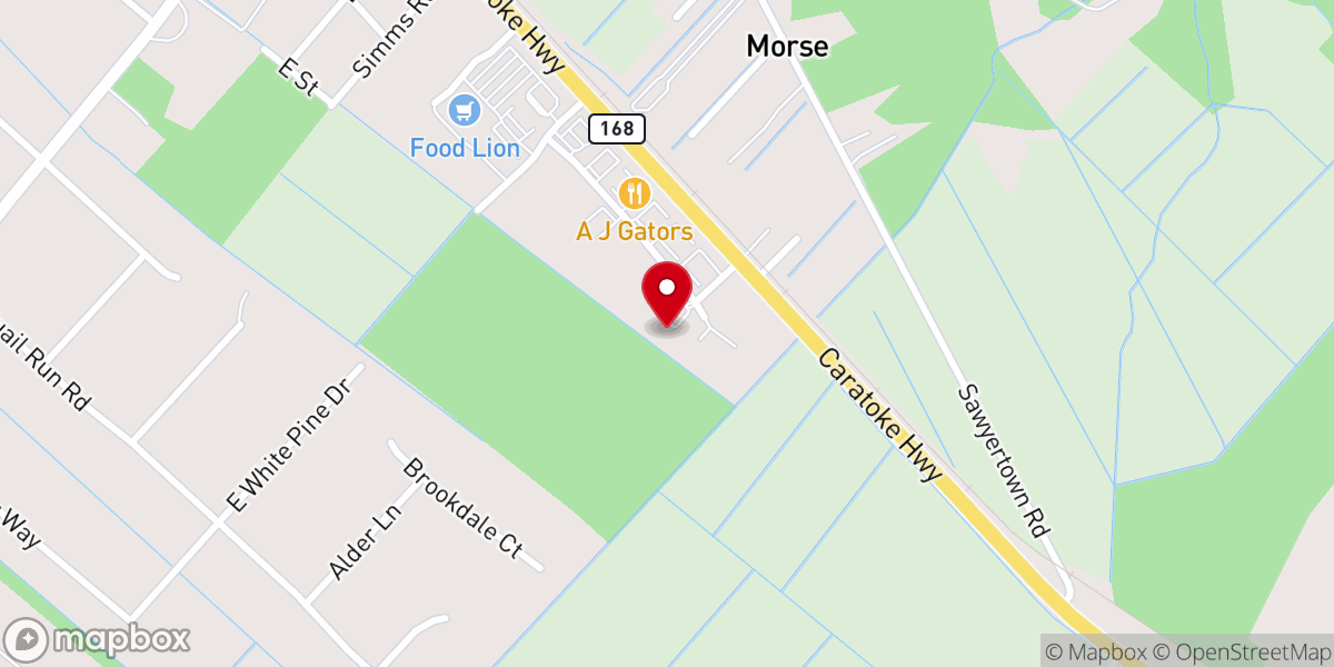 Map showing location of Church of New Beginnings