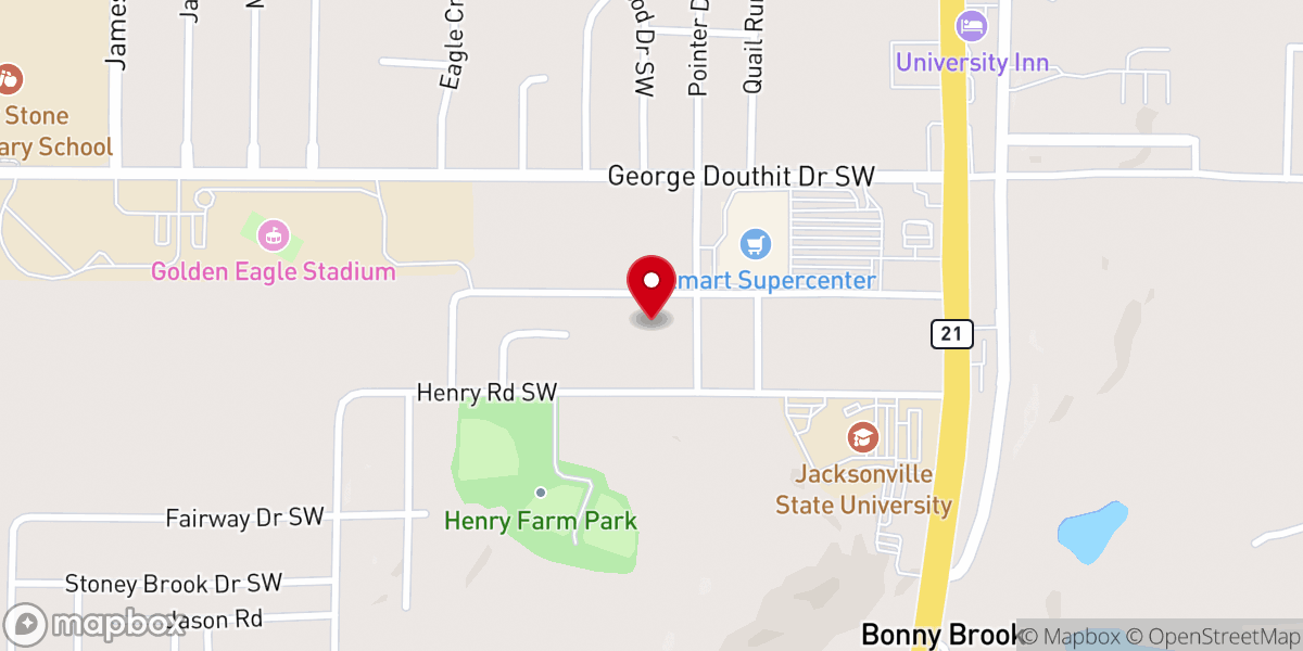 Map showing location of First Baptist Church of Jacksonville