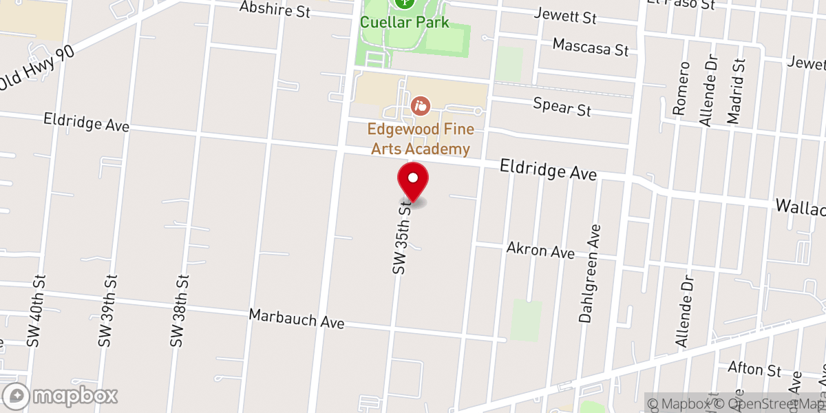 Map showing location of Lake Garden Baptist Church