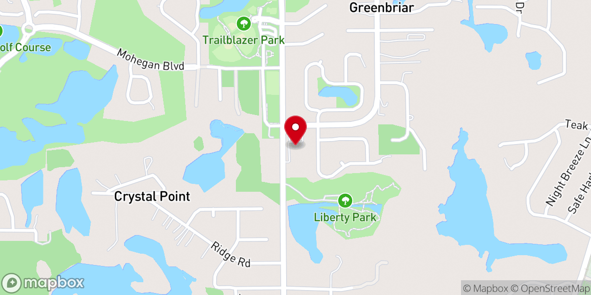 Map showing location of Grace Church Lake Mary