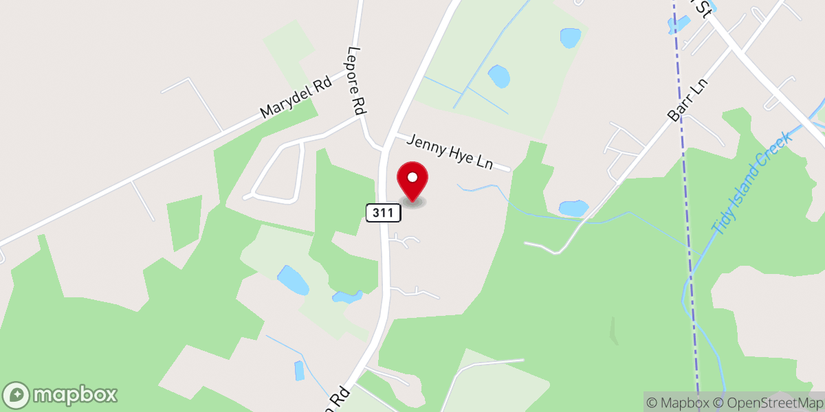 Map showing location of Iglesia de Dios El Buen Camino