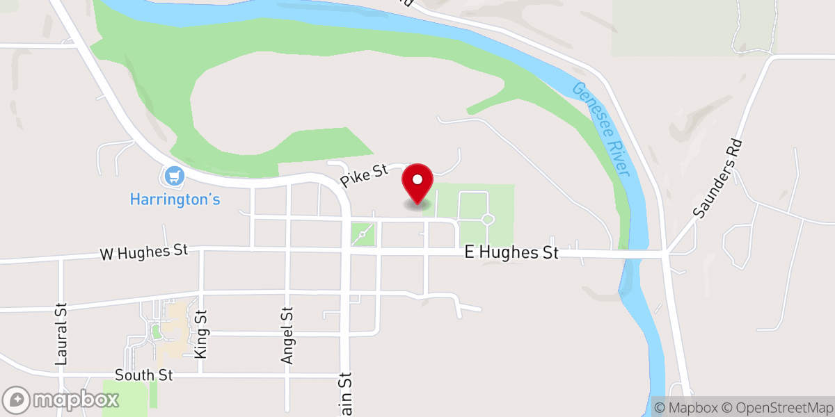 Map showing location of St. Patrick Roman Catholic Church