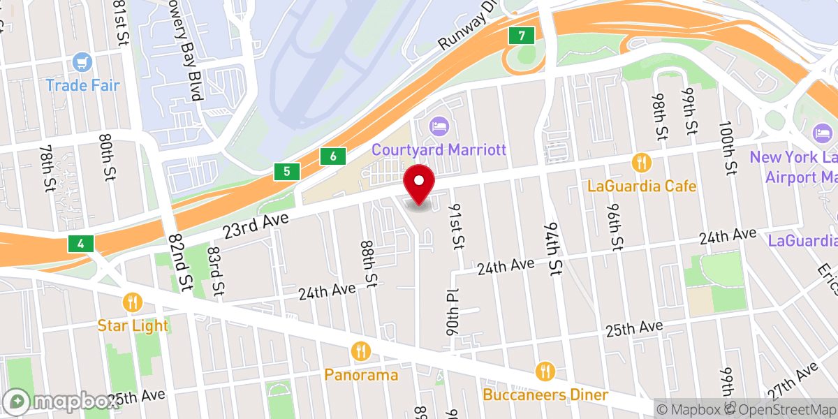 Map showing location of Korean Presbyterian Church of East New York