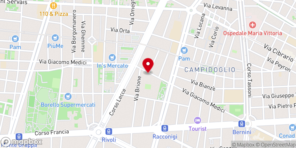 Map showing location of Parrocchia Sant'Anna