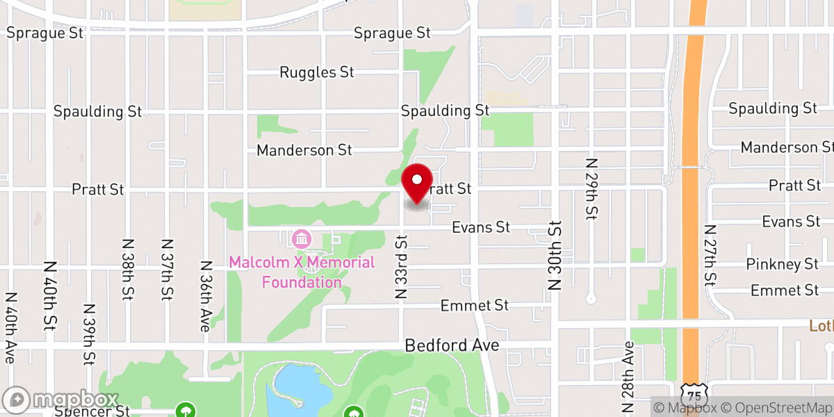 Map showing location of King Solomon Missionary Baptist Church