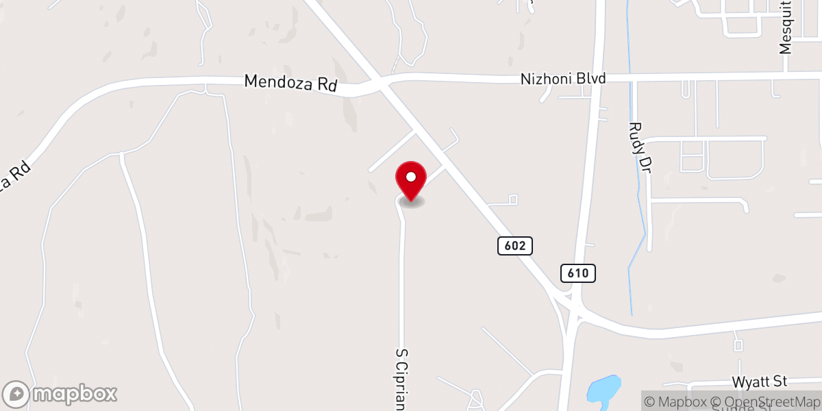 Map showing location of The Door Christian Fellowship Church