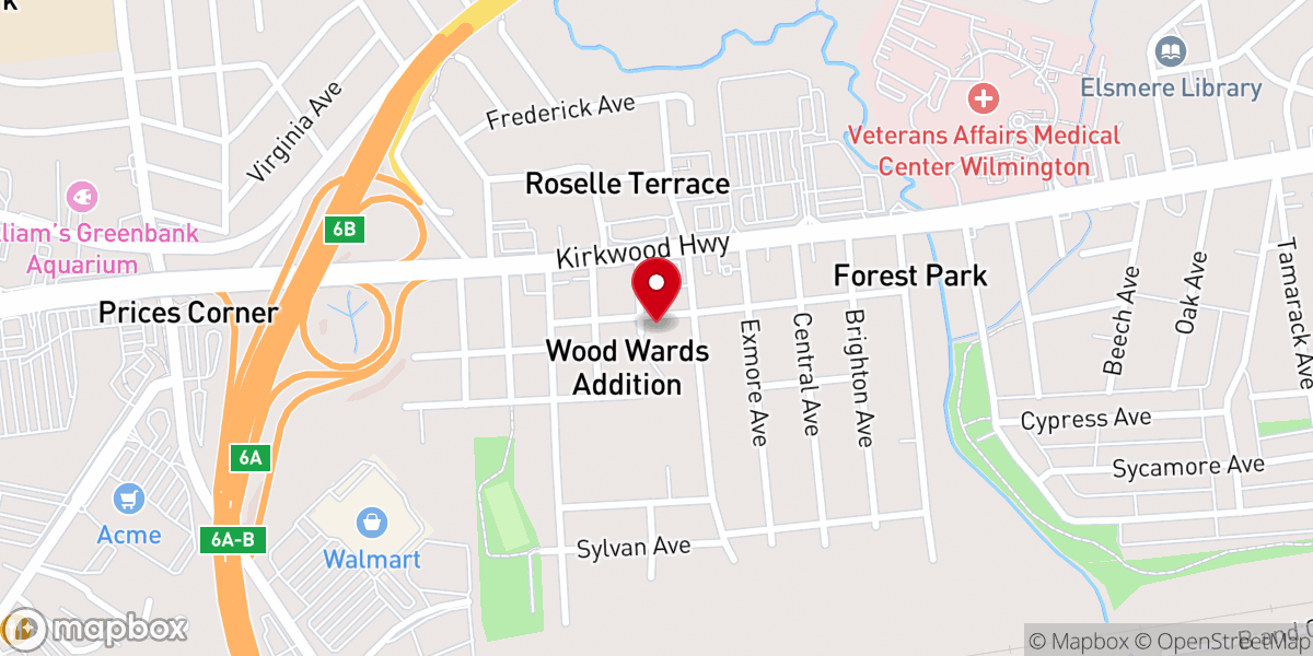 Map showing location of Macedonia Baptist Church