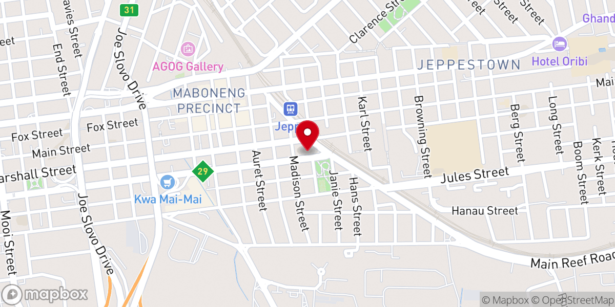 Map showing location of St.Mary's The Less Church