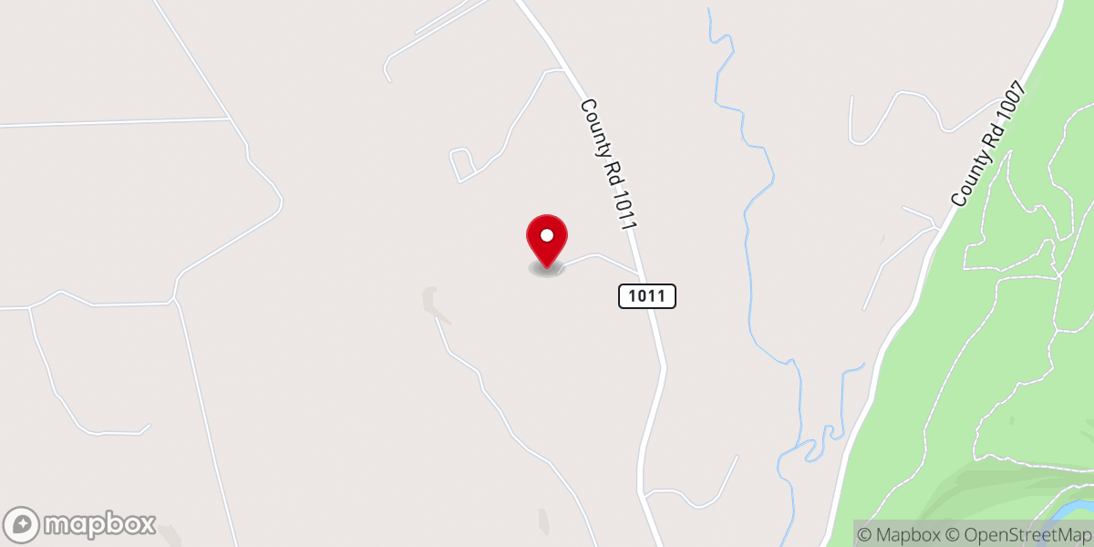 Map showing location of Skybox Cabins