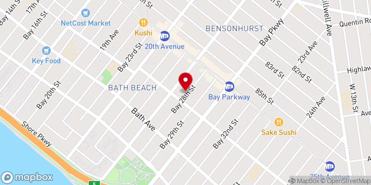 Map showing location of New York City Church of God Inc