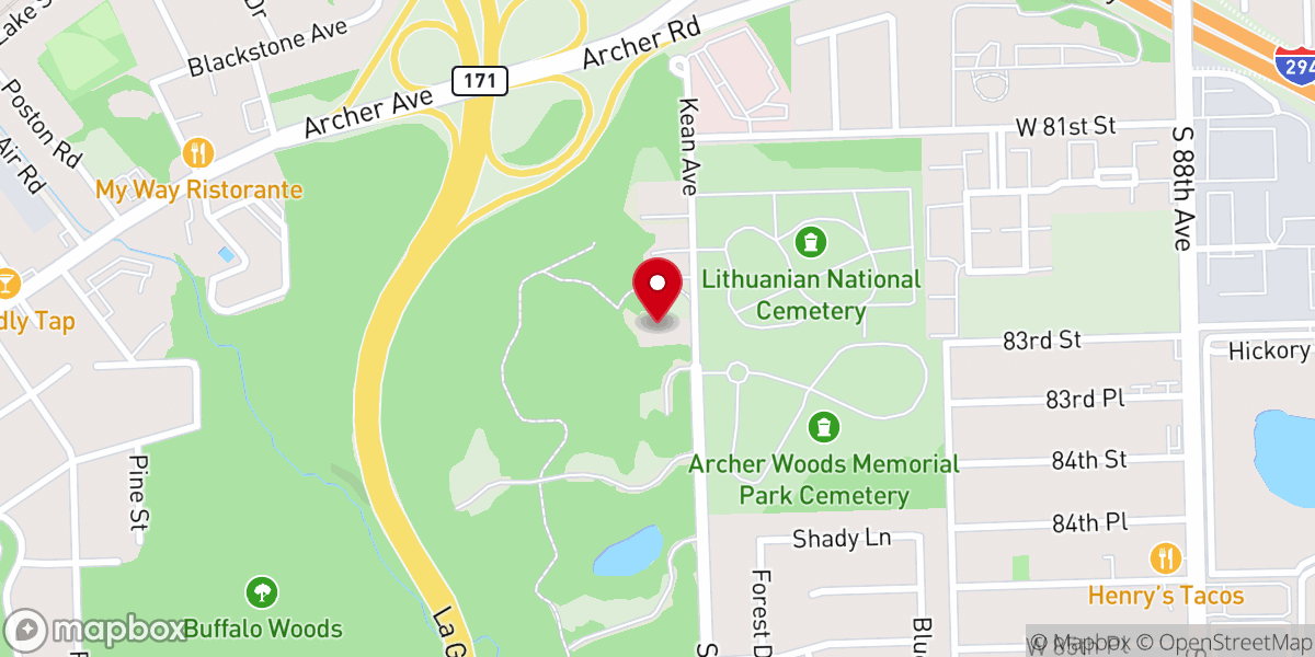 Map showing location of Memory Lane Stables