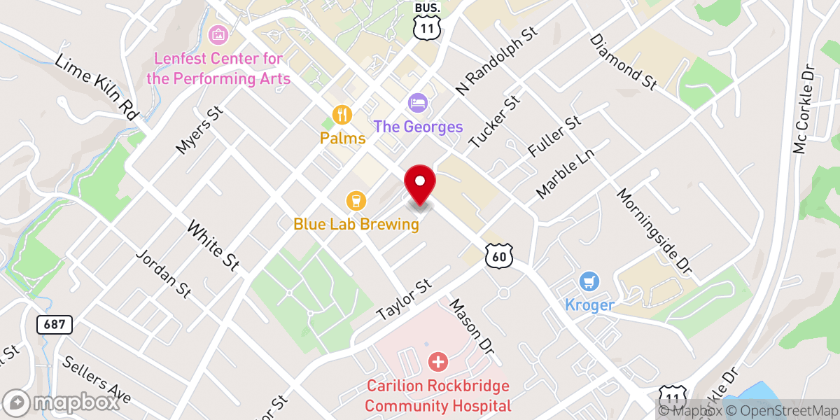 Map showing location of St. Paul's Anglican Church