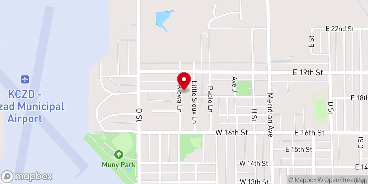 Map showing location of Living Hope Assembly