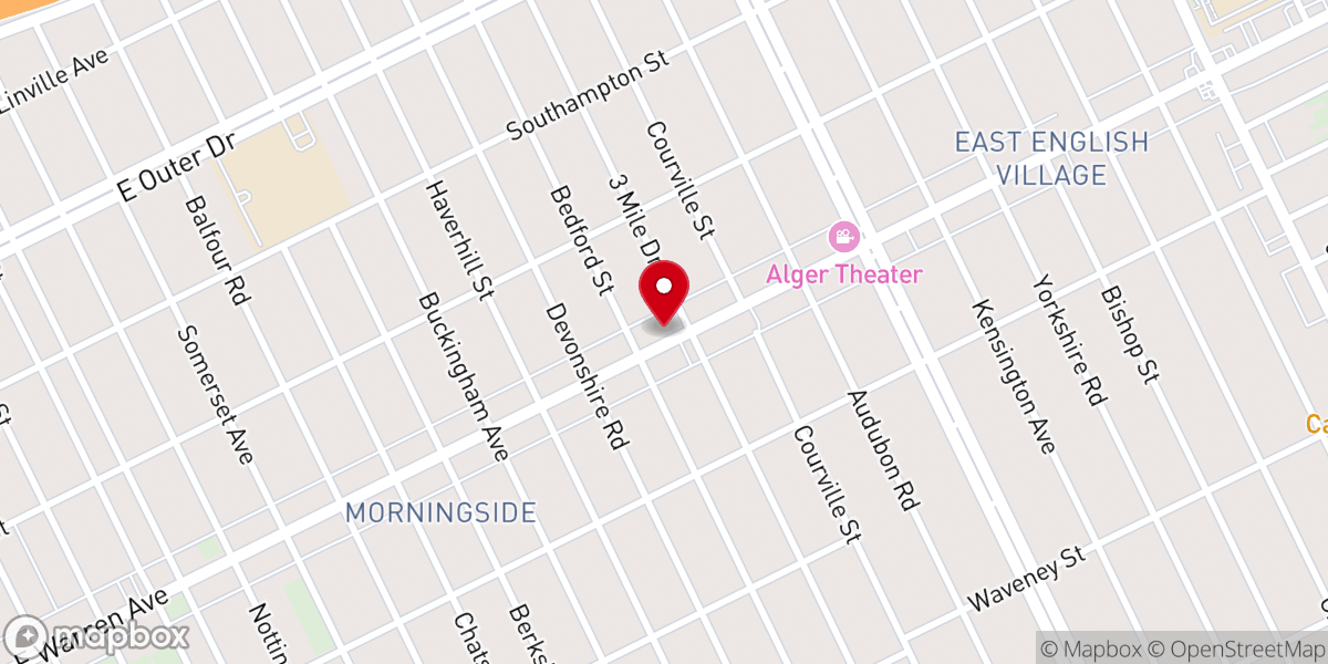 Map showing location of Saved By Grace Christian