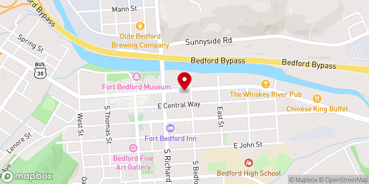 Map showing location of Lin's Touch of Elegance