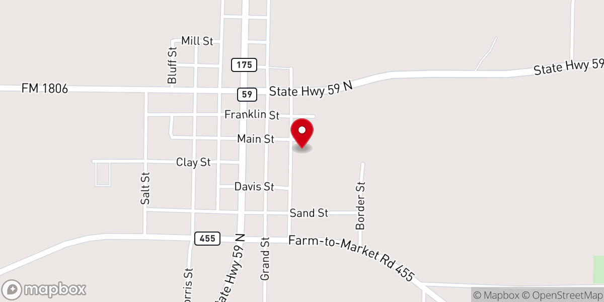 Map showing location of St. William Catholic Church