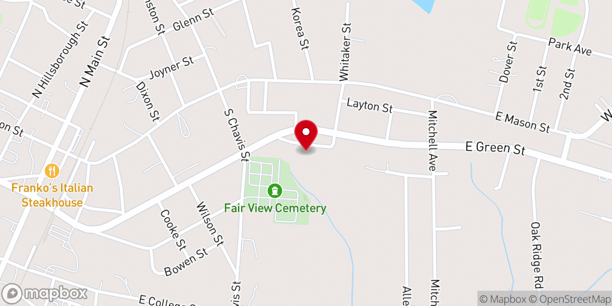 Map showing location of New Beginnings Church of God of Prophecy