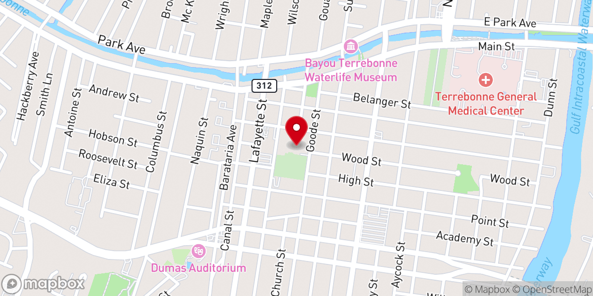 Map showing location of Cathedral of Saint Francis de Sales