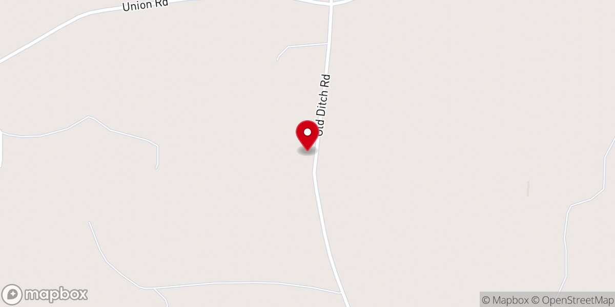 Map showing location of New Lovewell Church