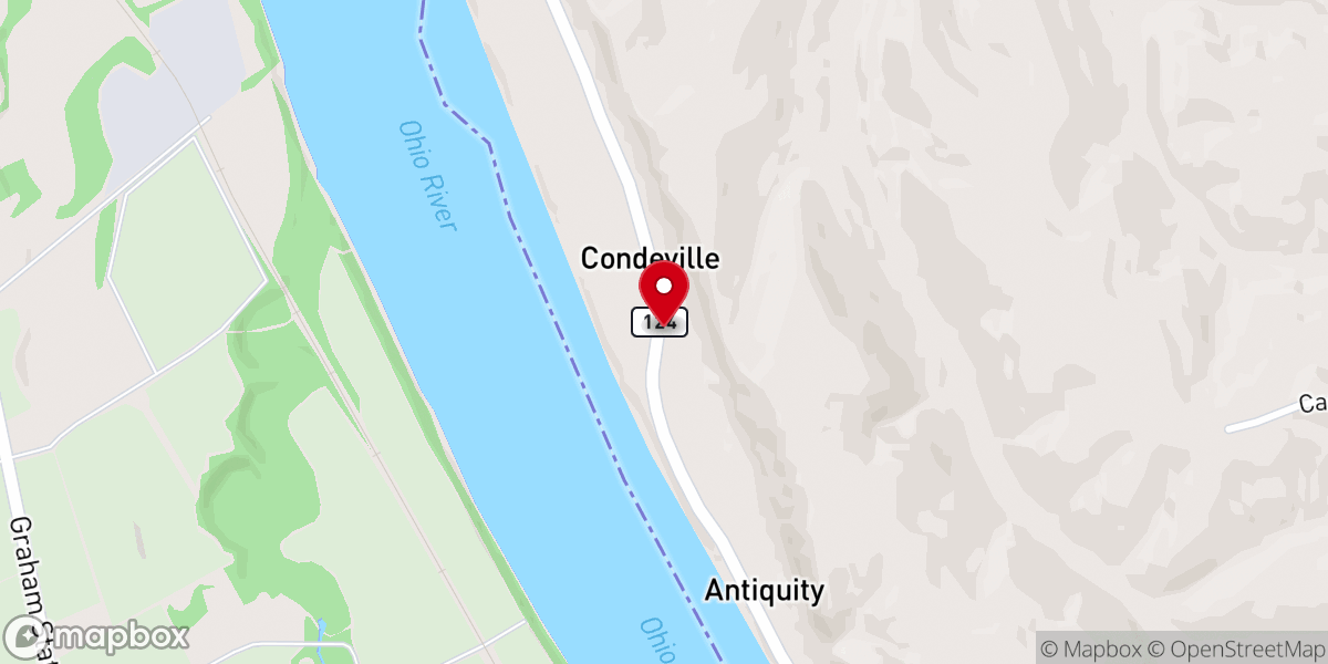 Map showing location of Condeville Methodist Church