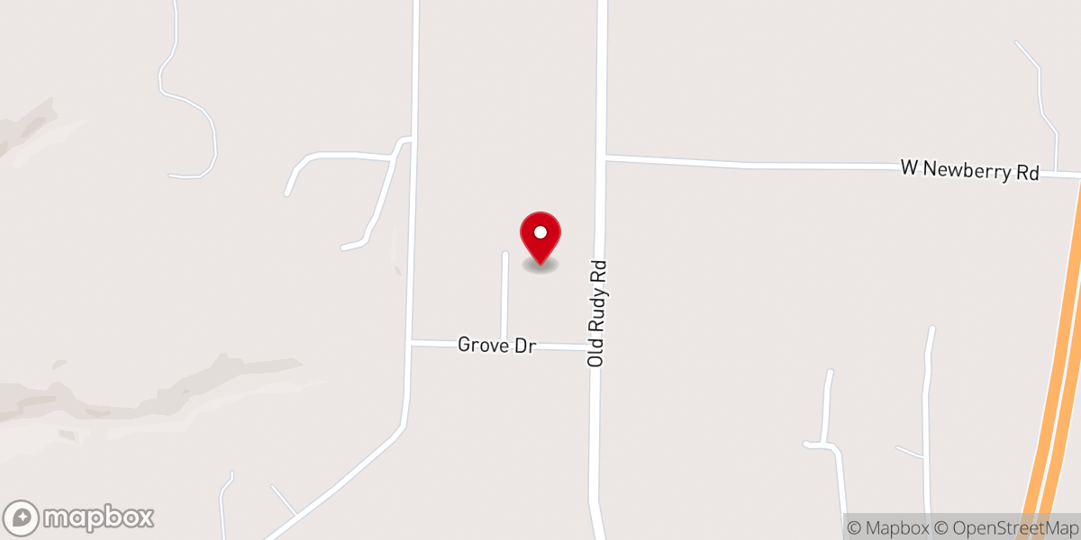 Map showing location of Old Rudy Fellowship