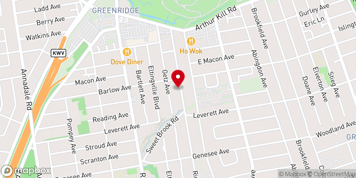 Map showing location of Young Israel of Eltingville
