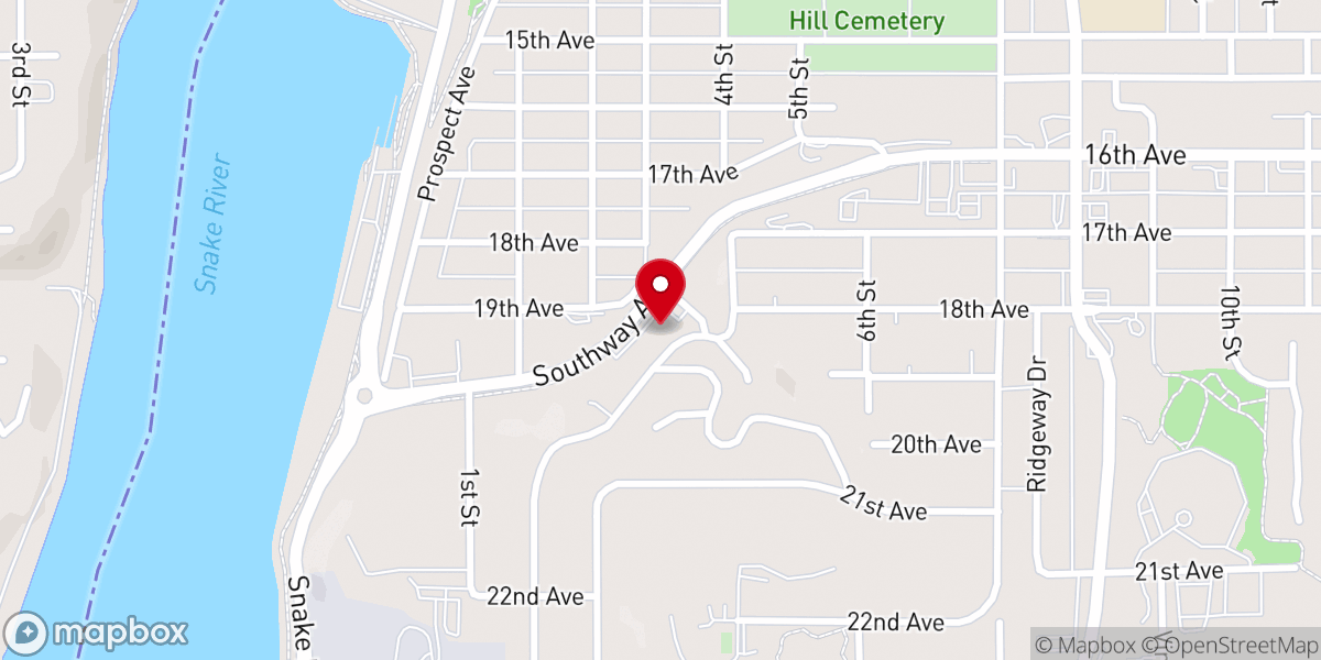 Map showing location of Church of Christ