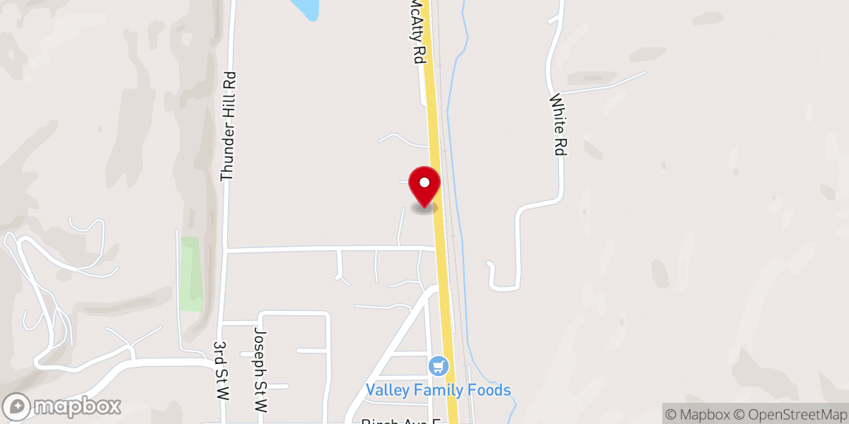 Map showing location of Lapwai United Methodist Church