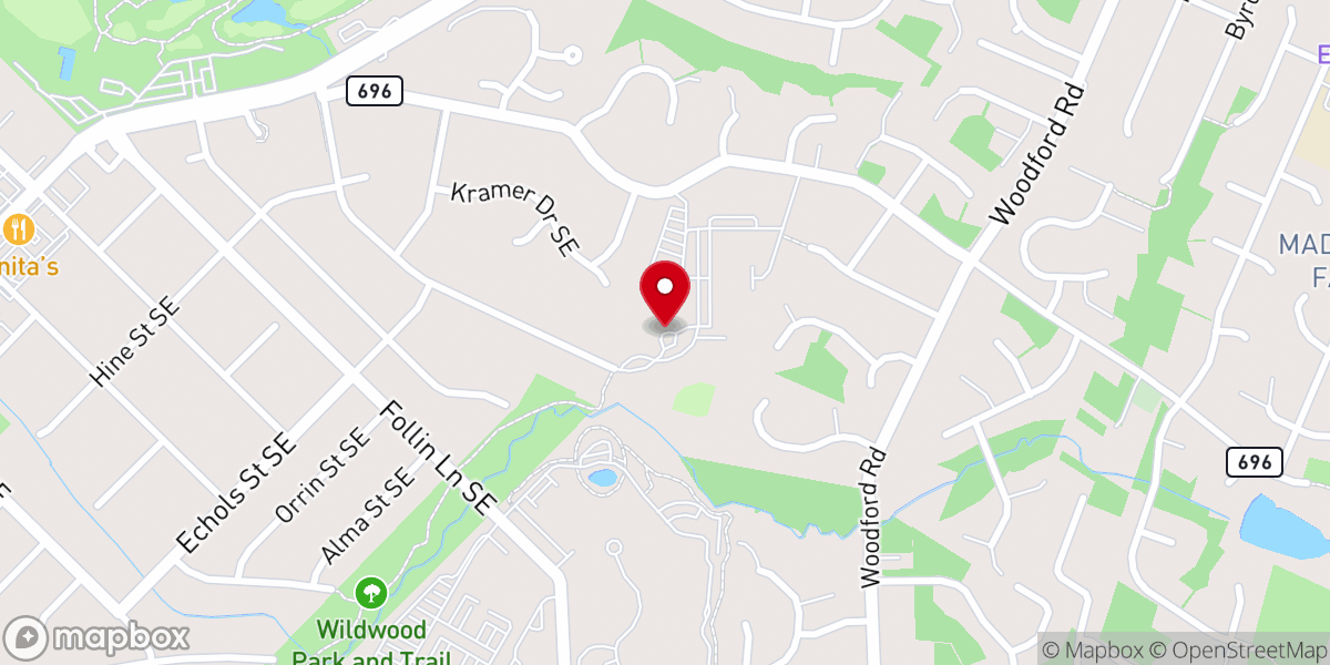 Map showing location of Our Lady of Good Counsel Catholic Church