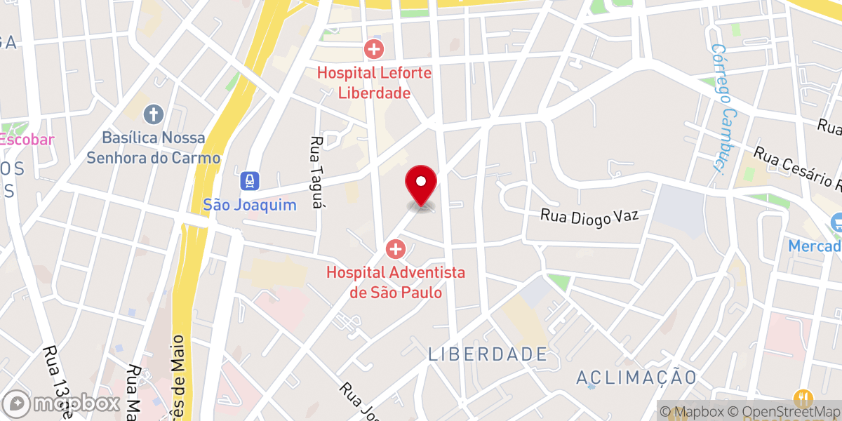 Map showing location of Catedral Maronita Nossa Senhora do Líbano