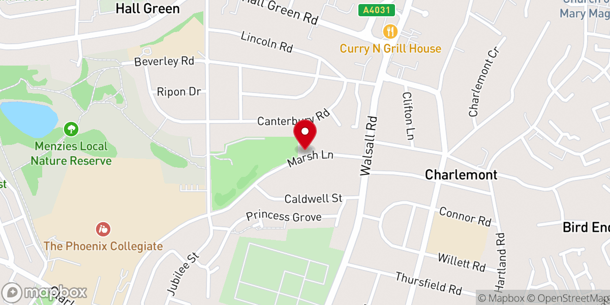 Map showing location of Hope Church UK