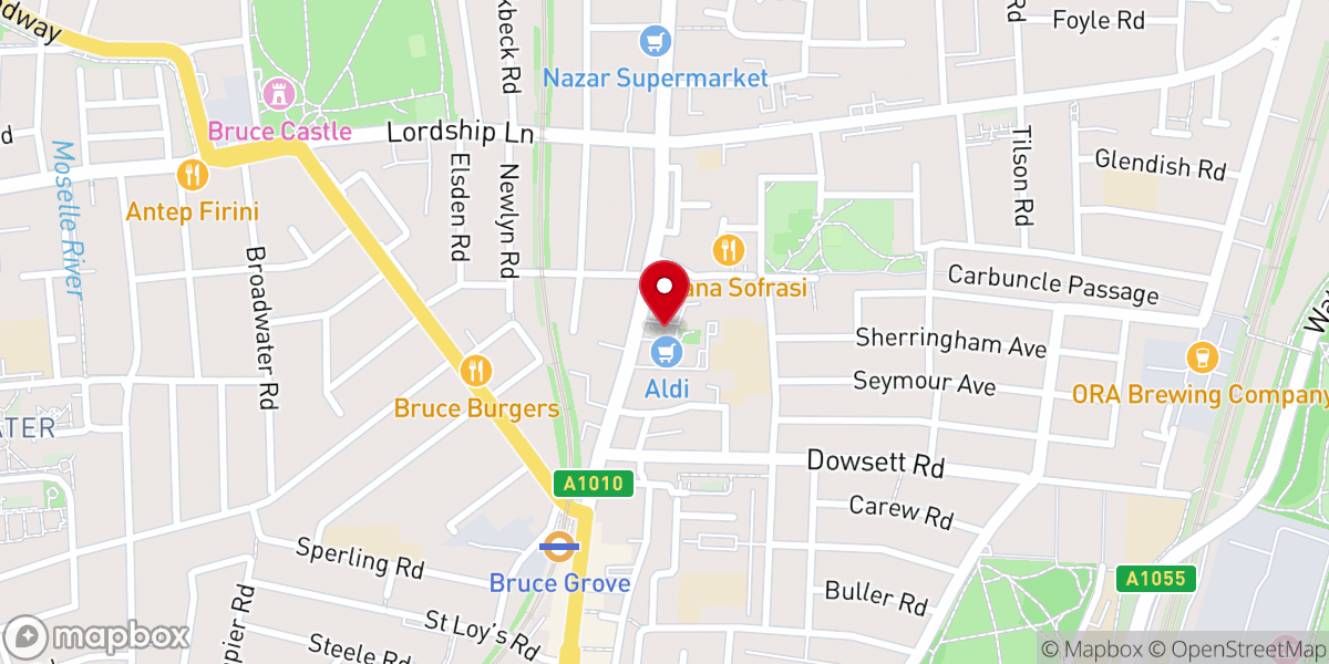 Map showing location of Religious Society of Friends Meeting House (Quakers)