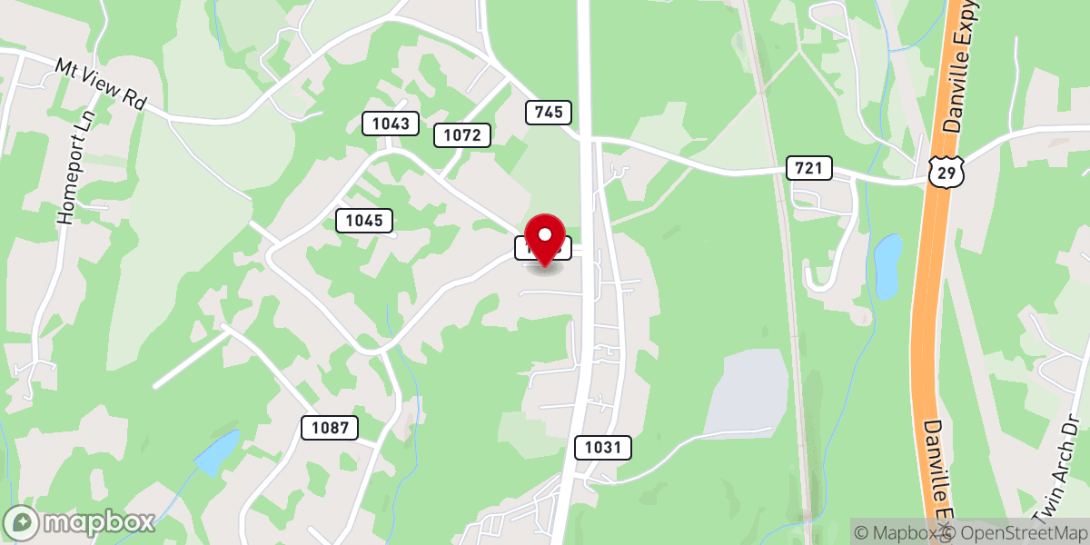 Map showing location of Shining Light Baptist Church