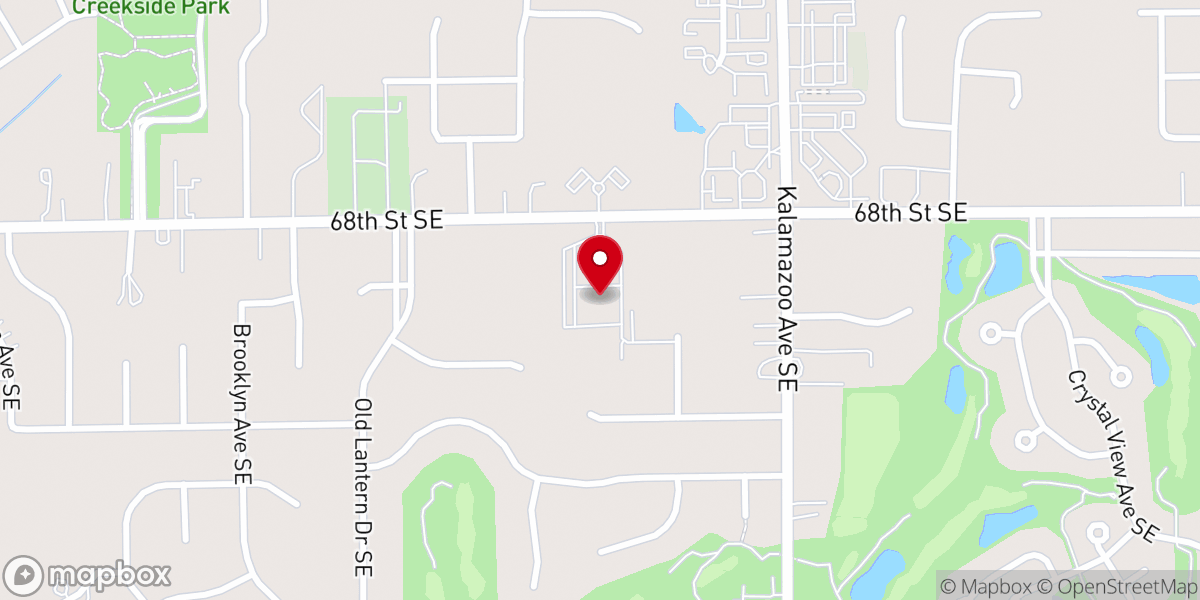 Map showing location of Hillside Community Church