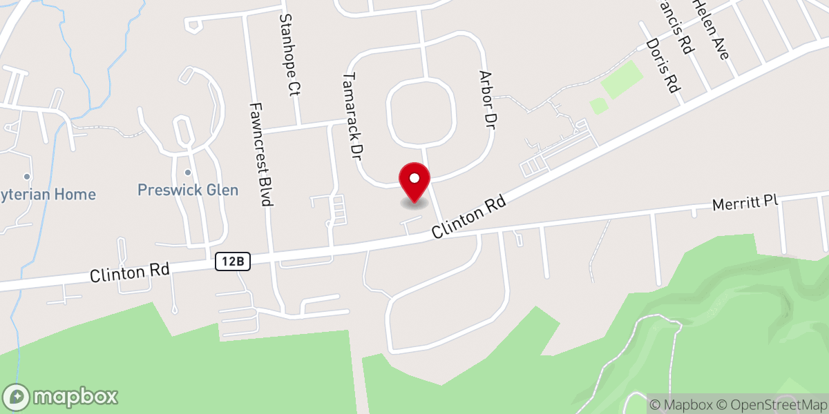 Map showing location of Utica Karen Baptist Church