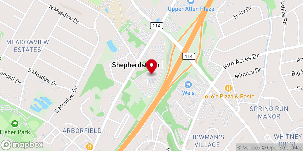 Map showing location of Daybreak Church - South Campus