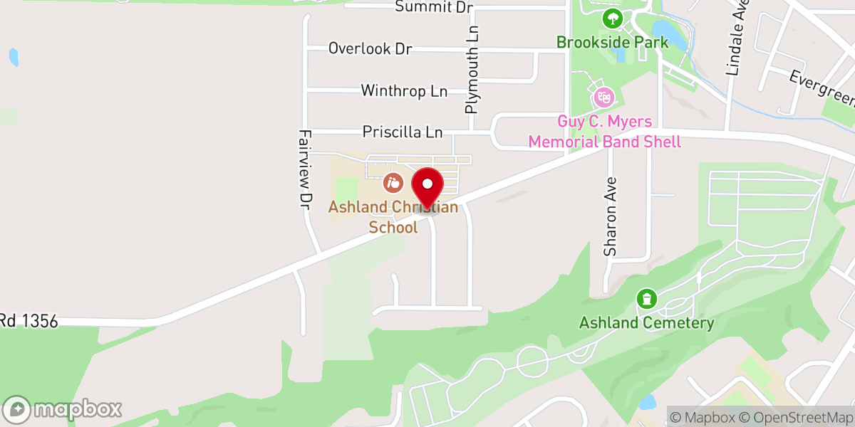 Map showing location of Grace Church