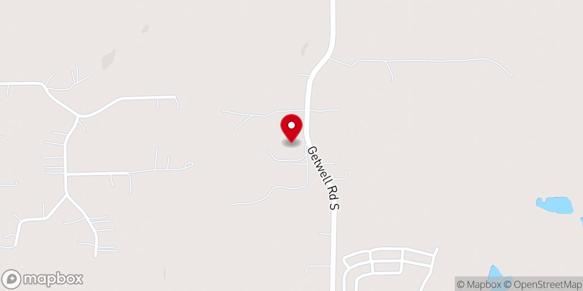 Map showing location of DeSoto Life Church