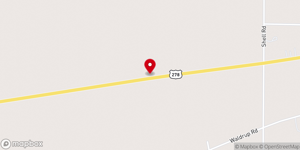 Map showing location of Corn Cobb Church