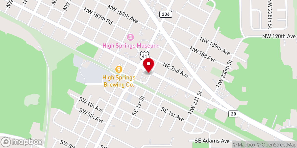 Map showing location of Colsie Coffee & Bakeshop