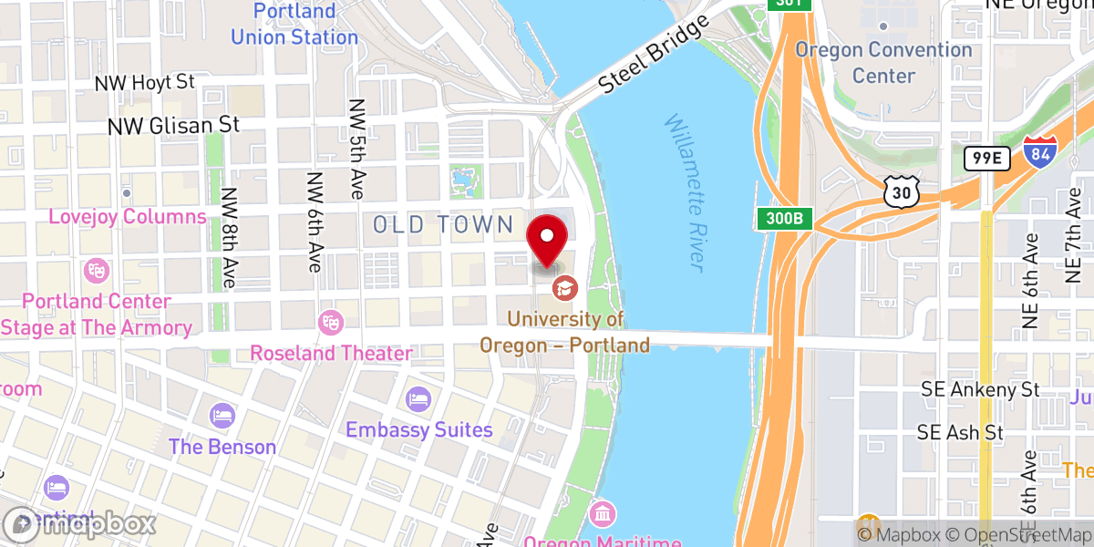 Map showing location of Soul Care Resources Inc