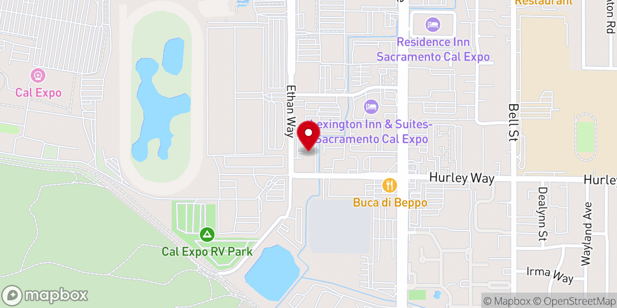 Map showing location of Sunday Assembly Sacramento