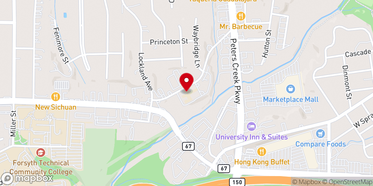 Map showing location of Our Lady of Mercy Catholic School