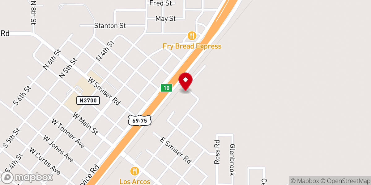 Map showing location of Compassion Outreach Center