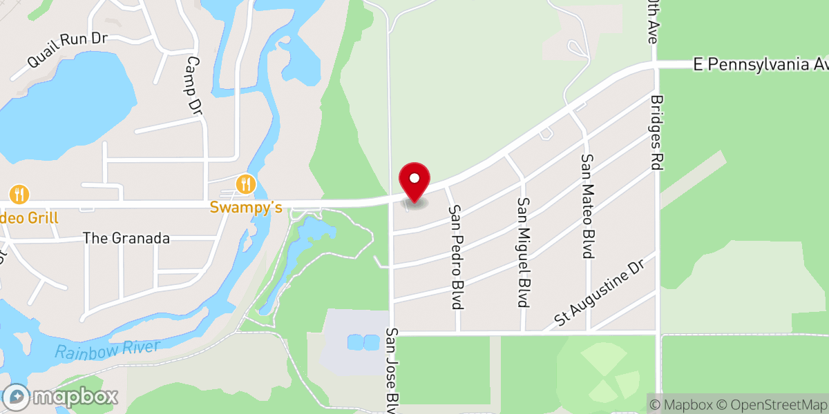 Map showing location of Lifesprings Church