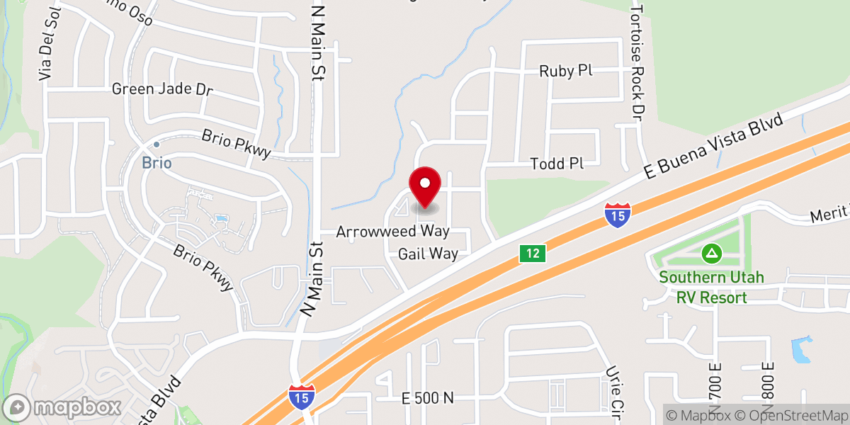 Map showing location of Southland Bible Church